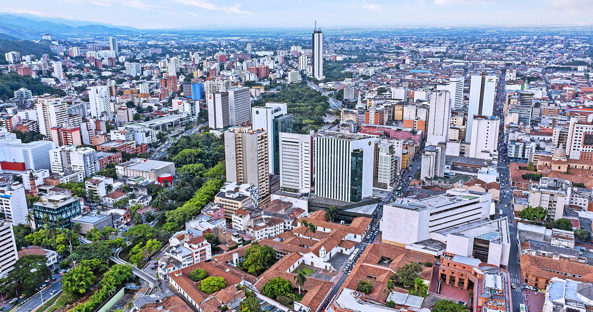 Panorámica del centro de Cali, Colombia